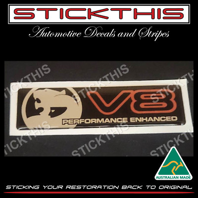 Performance Enhanced Badge V8 - Holden SV HSV VQ VP VR VS - Decal Sticker
