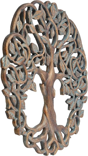 Tree of Life Wall Art - Rustic Copper & Verdigris Decor for Stylish Living Rooms - Picture 3 of 3