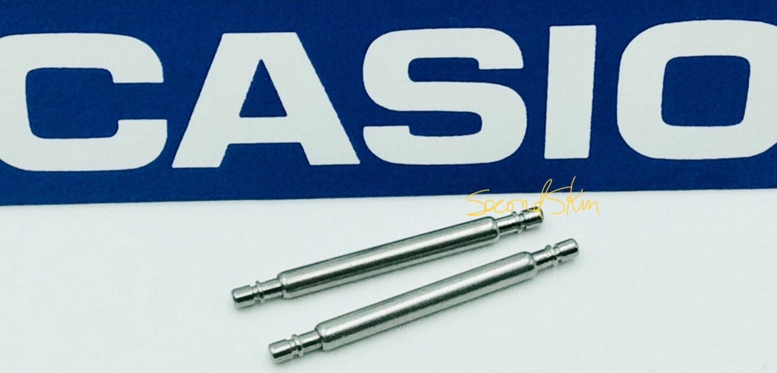 2 Casio Genuine Spring Bar Rod/Pin A158W-1 A-159W+1 MTP3034 W48B DB360 ...