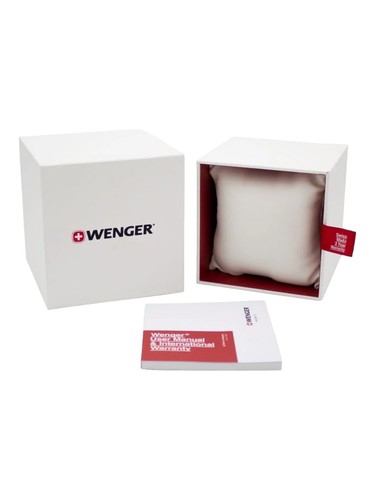 Wenger Swiss Army Męski 01.1731.115 Urban Classic Czarna tarcza Zegarek 40mm sugerowana cena detaliczna 215$ - Zdjęcie 7 z 7