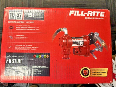 Fill-Rite FR610H 115V 15 GPM Fuel Transfer Pump - Red NIB