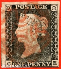 SG. 3. A1 (3). AS2. " CE ". 1d Grey Black ( worn plate ). Plate 1a. A fin B78348