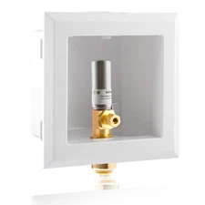 Ice Maker Outlet Box with Water Hammer Arrestor 1/2 Push-Fit Inlet 1/4 OD
