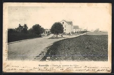 CPA Ezanville, Entree du quartier des Villas 1904 