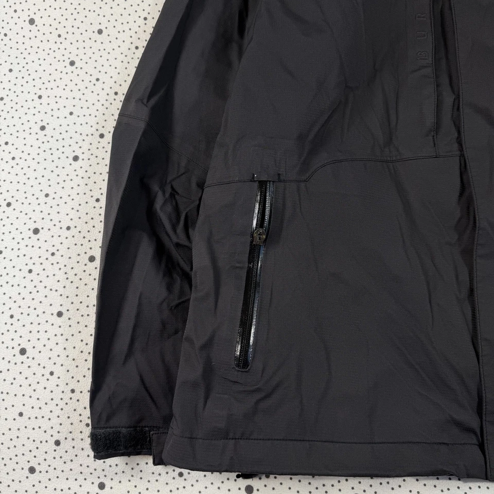 Chaqueta de Snowboard Burton Para Mujer M Negra Con Capucha Cremallera Completa Esquí Snowboard Gorpcore Foto 4 de 4