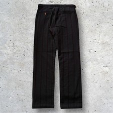 Comme des Gar ons Homme Plus Four Black Periods Archive Pants, Wool Blend, M