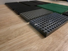 Lego Lot of 3 Brick 12 x 24 Black Thick Plate 30072 Castle Star Wars + Extras!