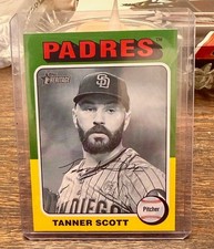 2024 Topps Heritage High Number - Tanner Scott #506 Black & White