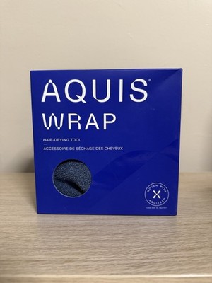 Aquis Wrap Hair Drying Tool Blue Woven With Aquitex