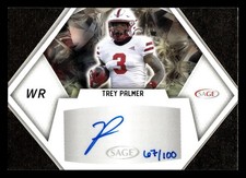 2023 SAGE HIT #A-TP Trey Palmer Autographs Gold (High Series) #/100