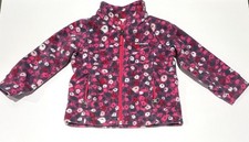 Columbia Size 2T Girl Floral Full Zip High Neck Pocket Fleece Jacket