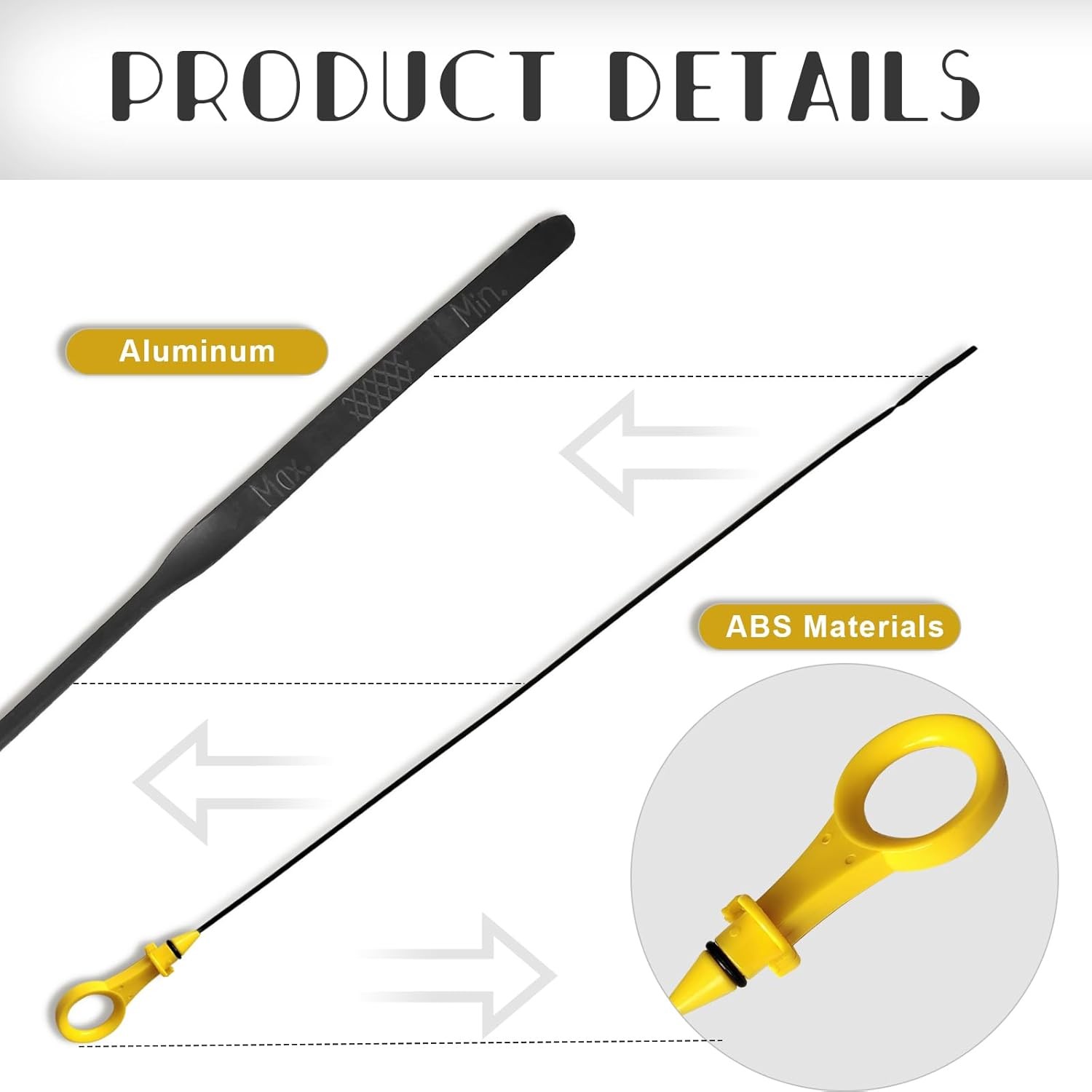 Engine Oil Dipstick 06H115611E for Audi A3 A4 A5 A6 Q3 Q5 TT 2.0L Engine