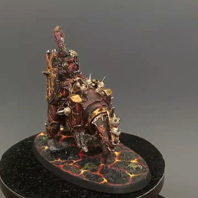 lord Of Khorne On Juggernaut Chaos Khorne Skulltaker Warhammer AOS