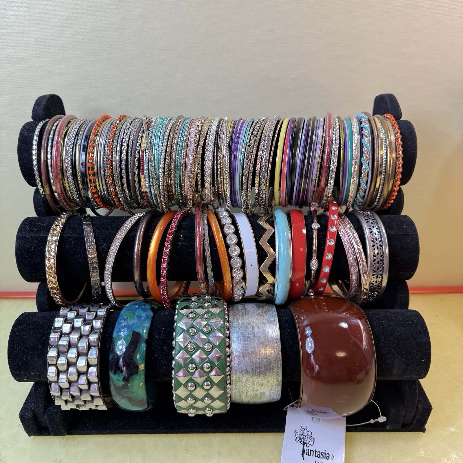 Bulk Lot 130 Bangle Bracelets Stackable Bracelet … - image 14