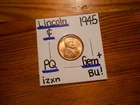 1945 Lincoln Cent Gem BU+ SPLENDID!!! PQ!!!! LOOOOOOOOK!!!!!