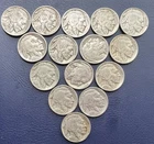 Lot Of (15) Buffalo Nickels. Circulated Readable Dates