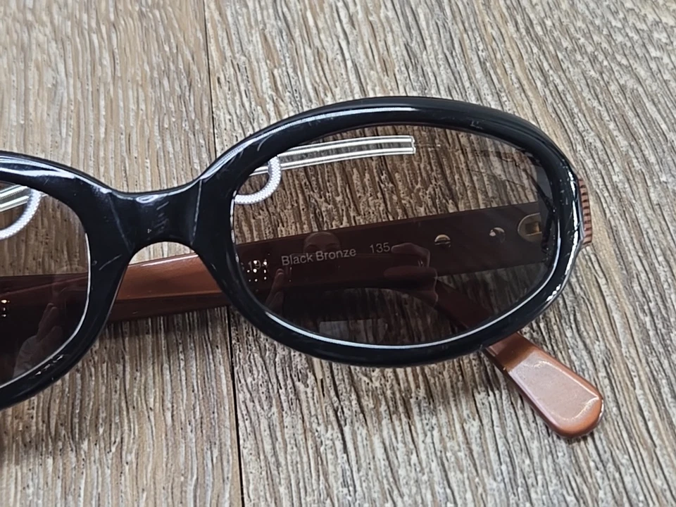 Vintage Fendi Designer Sunglasses - FS 194 Black Bronze Size 135 Small - Image 3 of 4