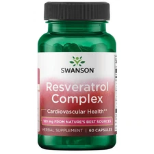 Swanson Resveratrol Complex 180 mg 60 Capsules