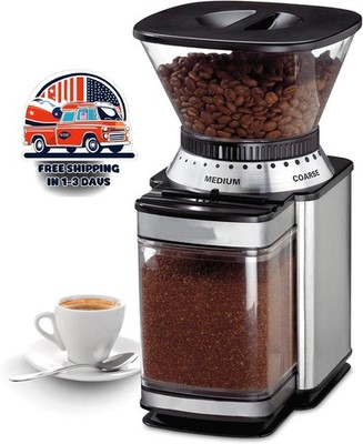 Molinillo Eléctrico Molino Automático Para Café Espresso Moler Granos De Cafe US
