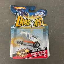 Vintage 2007 Hot Wheels Crashers Smash Masters White #5 New Sealed Card Wear