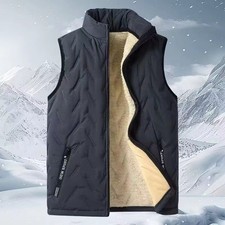 Mens Body Warmer Gillet Sleeveless Waistcoat Gilet Winter Warm Padded Quilted UK