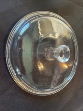 Pyrex Corning Glass Lid 623C Clear Round Casserole Replacement