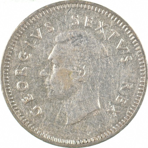 Roughly the Size of a Dime 1952 South Africa 3 Pence World Silver Coin *114