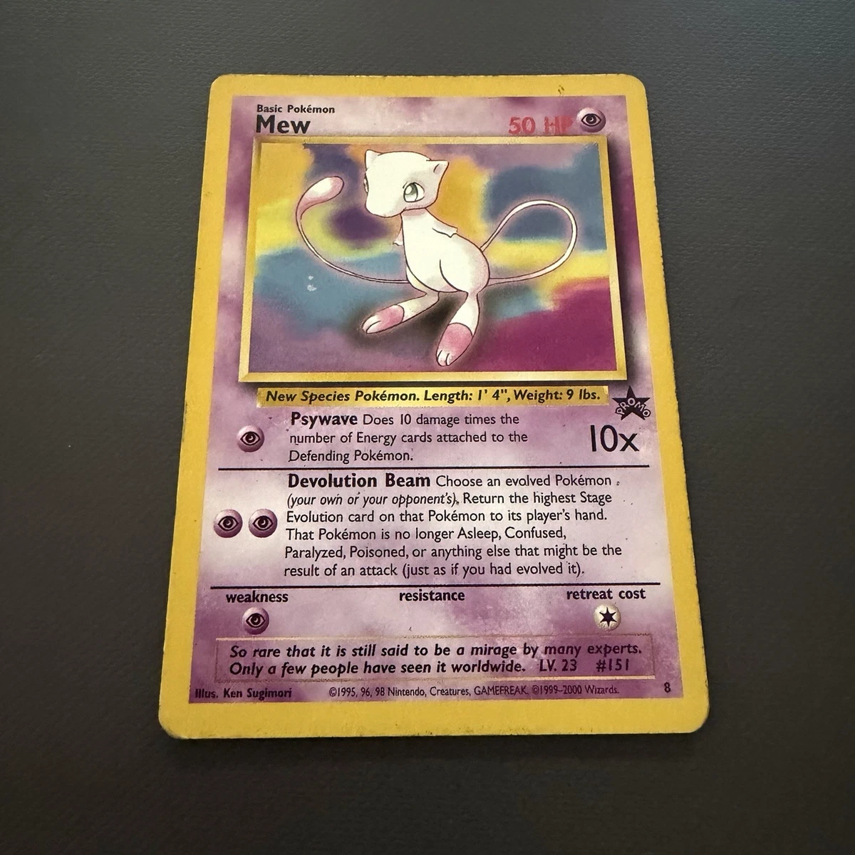 Mew Pokémon TCG Base Set Individual Collectible Card Game Cards