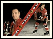 1991-92 Ultimate Original 6 French Pierre Pilote/Bobby Hull Chicago Blackhawks