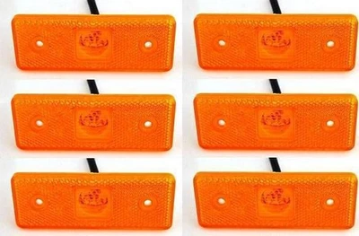 6x Feux de Gabarit LED 12V Ambre Camion Remorque Bus Latéraux - Bild 1 von 3