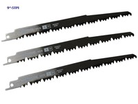 "3X SäBelsäGebläTter 230Mm Hcs FüR Holz GrüNholz Pvc Kunststoff Recipro 9\"-5 Tpi"