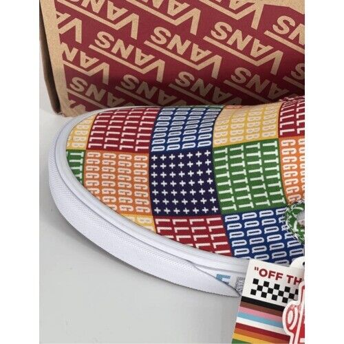 Zapatilla deportiva Vans sin cordones Pride para hombre talla 12 para mujer talla 13,5 arco iris nueva - Imagen 2 de 18