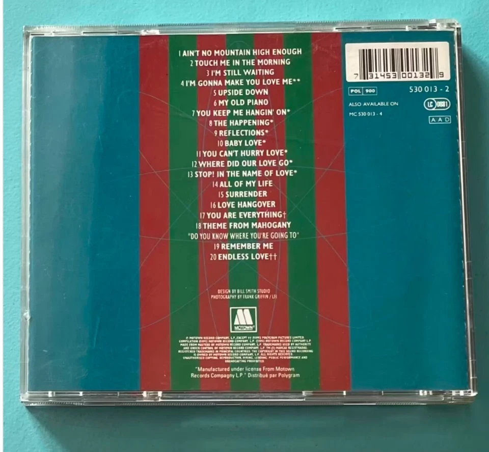 Album CD Diana Ross - Motown's Greatest Hits (20 chansons) - Très Bon Etat - Photo 2/2