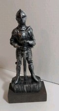 Vintage Hard Plastic Medieval Knight in Armor Figure 8"