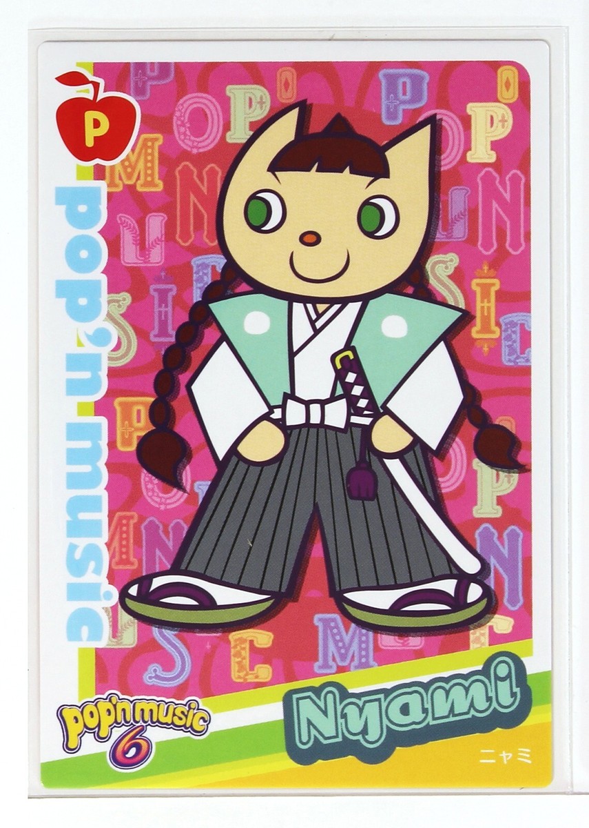 Pop'n Music Card PJ21N007 Nyami Konami Japan Game Character | eBay