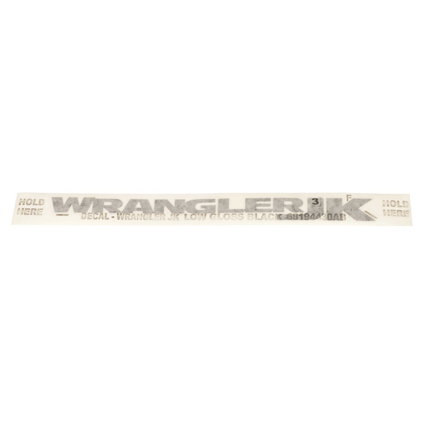 Emblema de guardabarros delantero para Jeep Wrangler 2013-2017 (P/N 68194430AA)