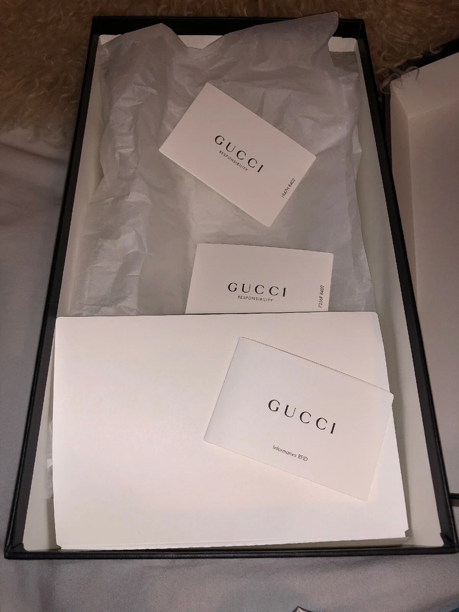 Vintage Gucci shoe box with original tissue inside