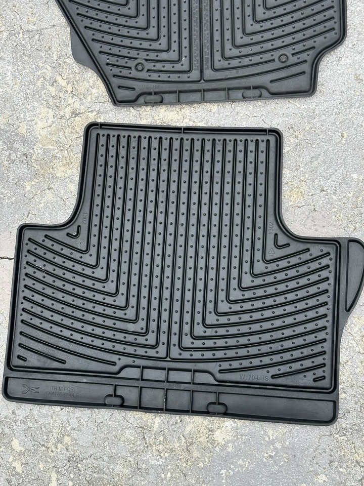 20112017 Volvo S60 S80 V60 V70 XC60 XC70 Rubber Floor Mats Black