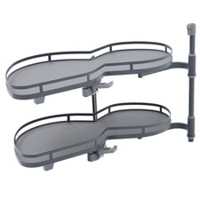 Kitchen Cabinet Cupboard Corner Pull Out Shelf Carousel Storage Rack Soft Close