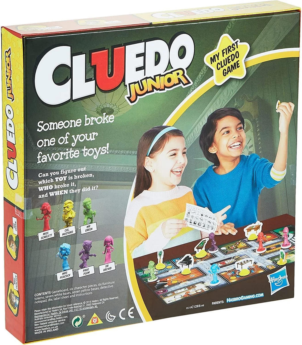 Hasbro Board Game Cluedo Junior Classic Board Game For Family Kids Children