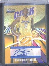 2003-04 Topps Finest Basketball Gold Refractor Autograph #146 Brian Cook No 16 o