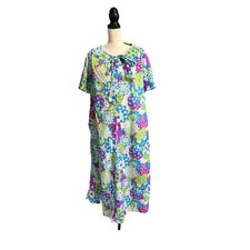 Vintage Miss Elaine mod floral house dress