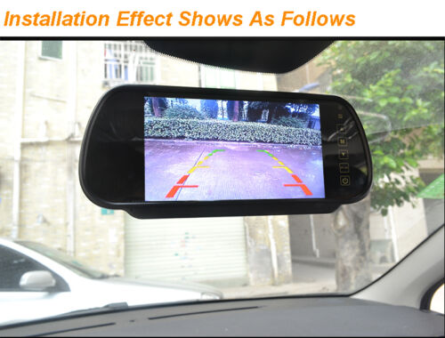 7 Inch LCD Color Screen Car Reverse Rear View Backup Camera HD Mirror Monitor - Picture 8 of 12