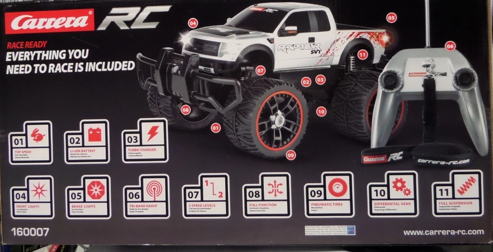 Camión Carrera RC Ford F-150 Raptor escala SVT - NUEVO EN CAJA Foto 3 de 4