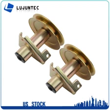 2 PK Spindle Assembly for John Deere AM124511 AM118532 (STX38-Black deck,STX46)