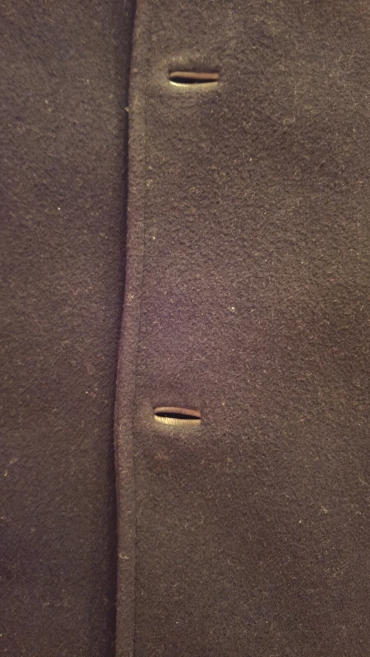 Cole Haan Men's Wool 10% Cashmere Car Coat with lamb leather trim size M - Image 3 of 4