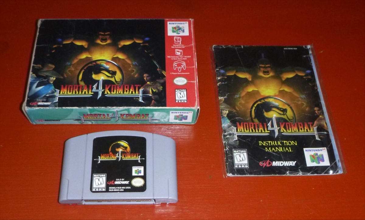 Mortal Kombat 4 (Nintendo 64, 1998 N64)-Complete (No Insert) | eBay