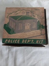 Vintage PLASTICVILLE  # PD-3  POLICE STATION missing a few parts
