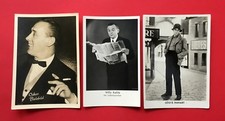 3 x Photo Postcard Theatre & Variety Humorists Comedian Oskar Bielefeld, Kahle (46079