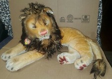 Steiff Leo Replica Lion With All Tags And Id 25"